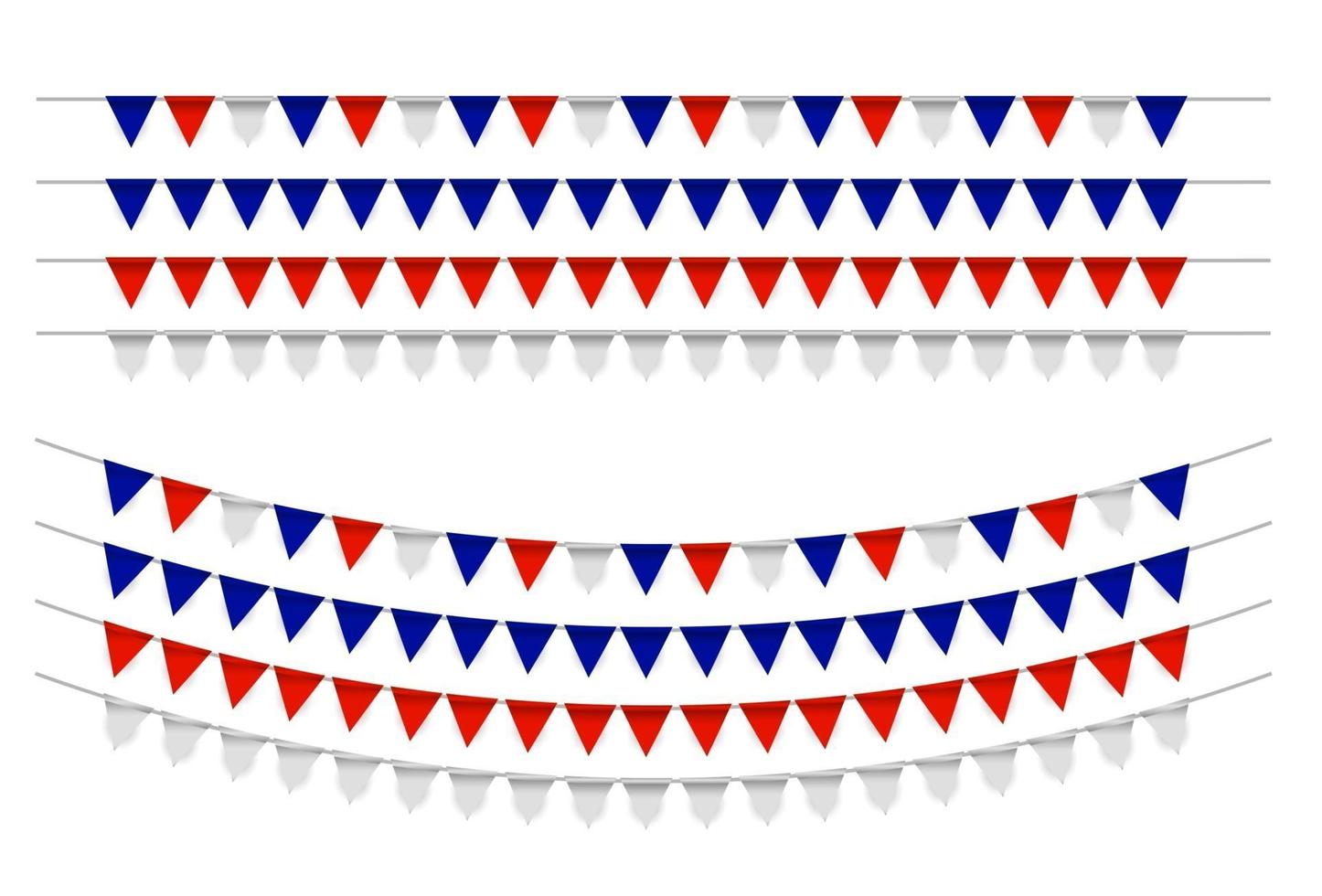 Party Background with Flags Vector Illustration
