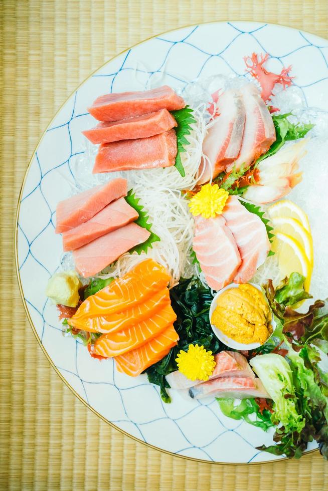 Raw and fresh sashimi fish meat photo