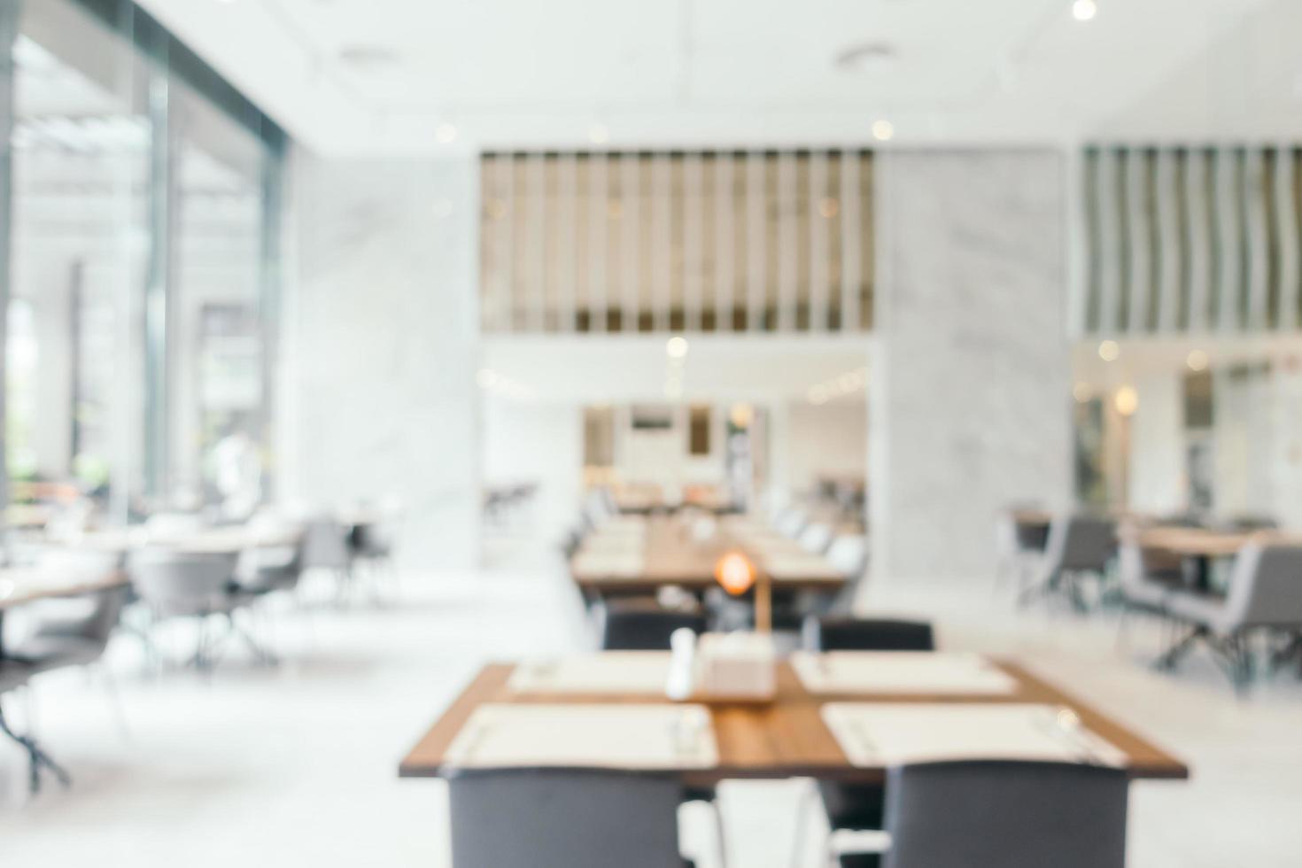 Abstract blur restaurant cafe interior photo