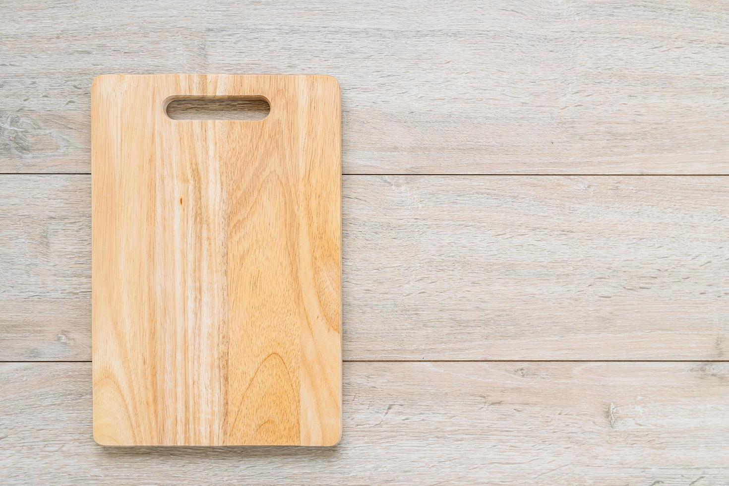 Wood cutting board photo