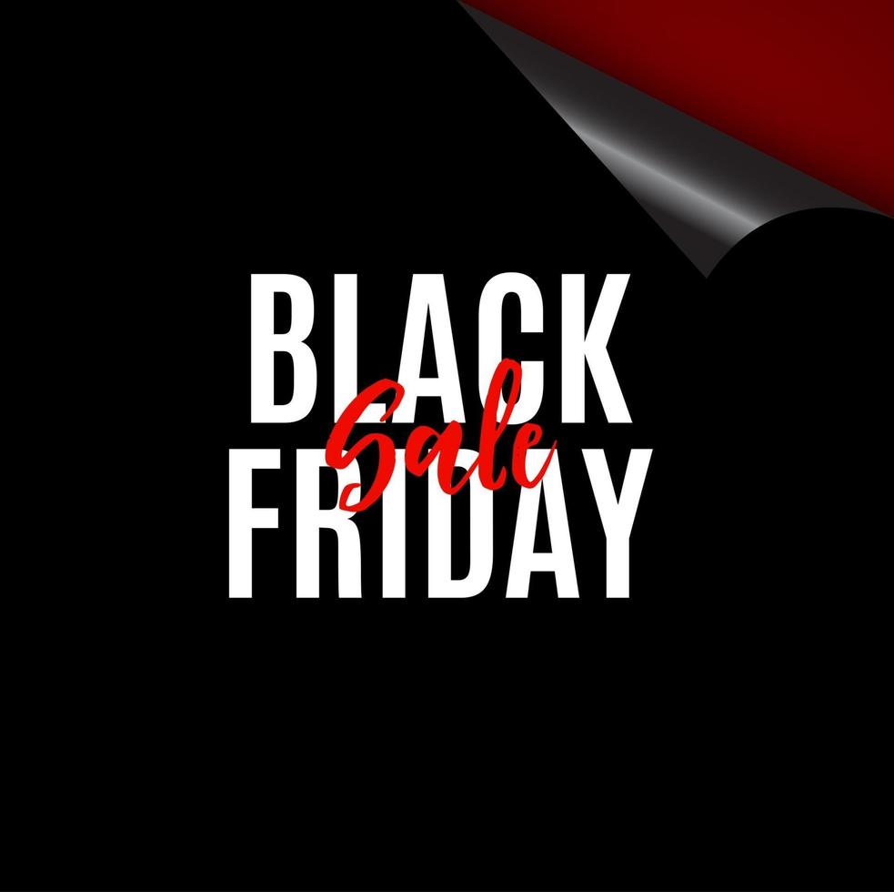 Black Friday Sale Banner Template. Vector Illustration