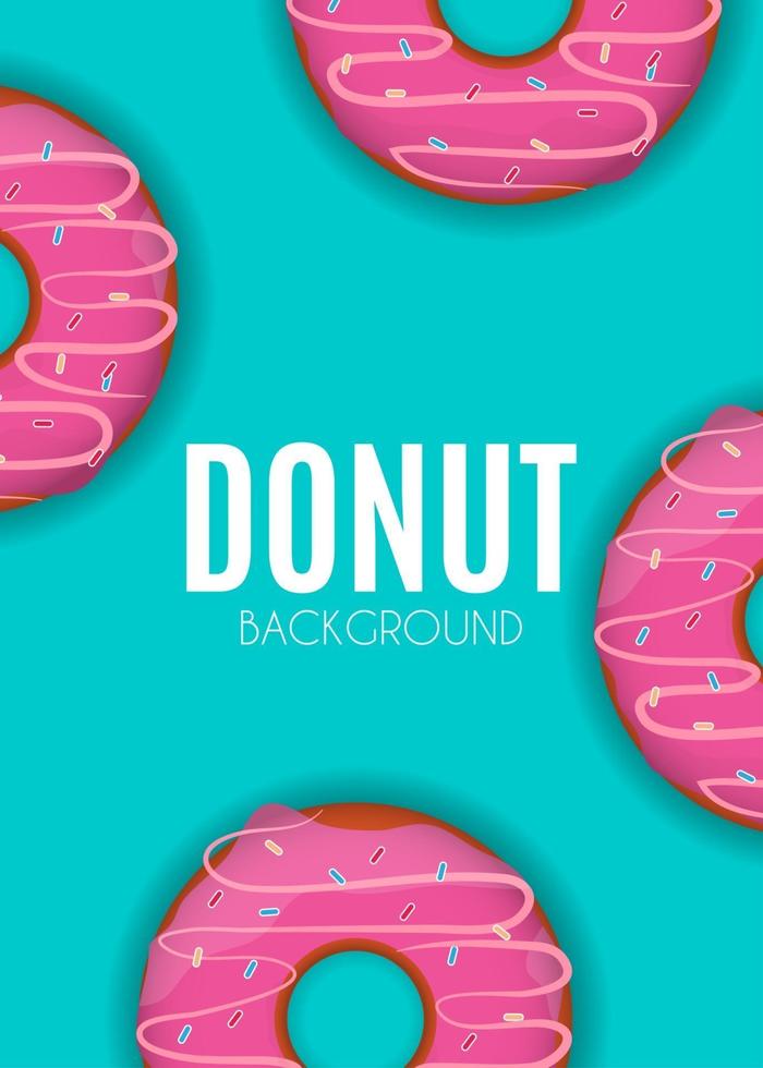 Ilustración de vector de fondo abstracto donut