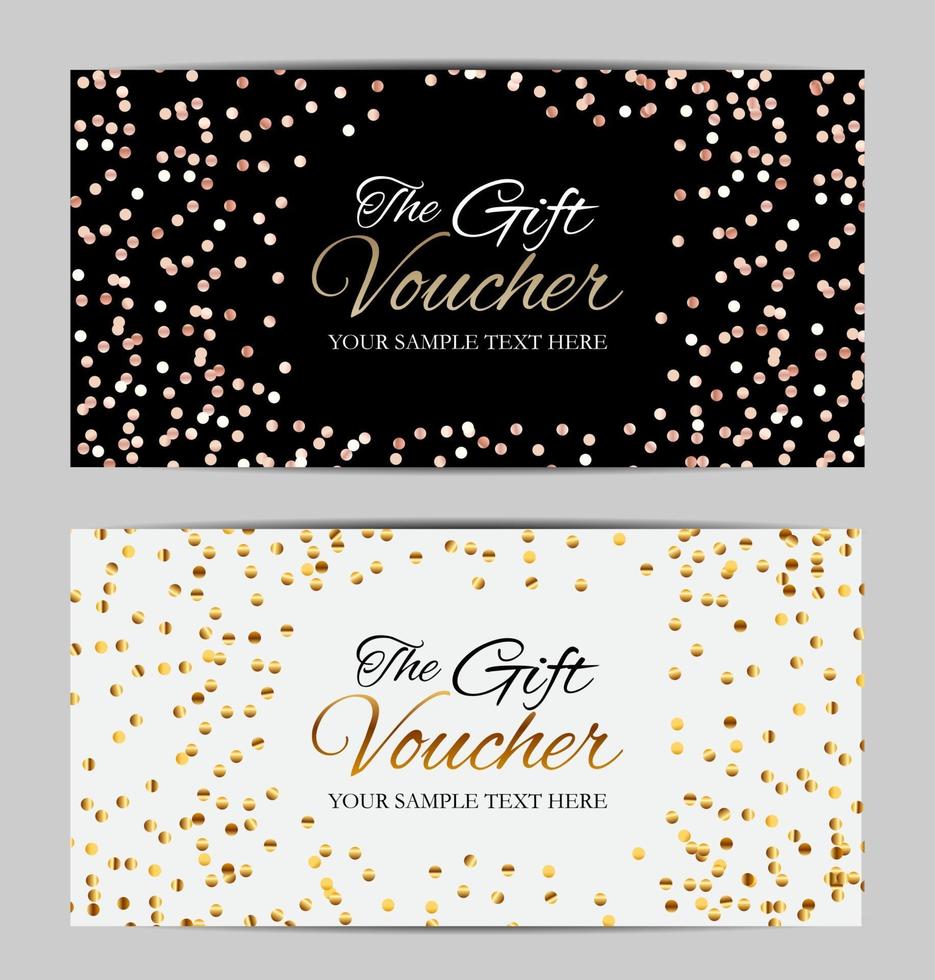 Luxury Members, Gift Card Template for your Business Vector Illustration