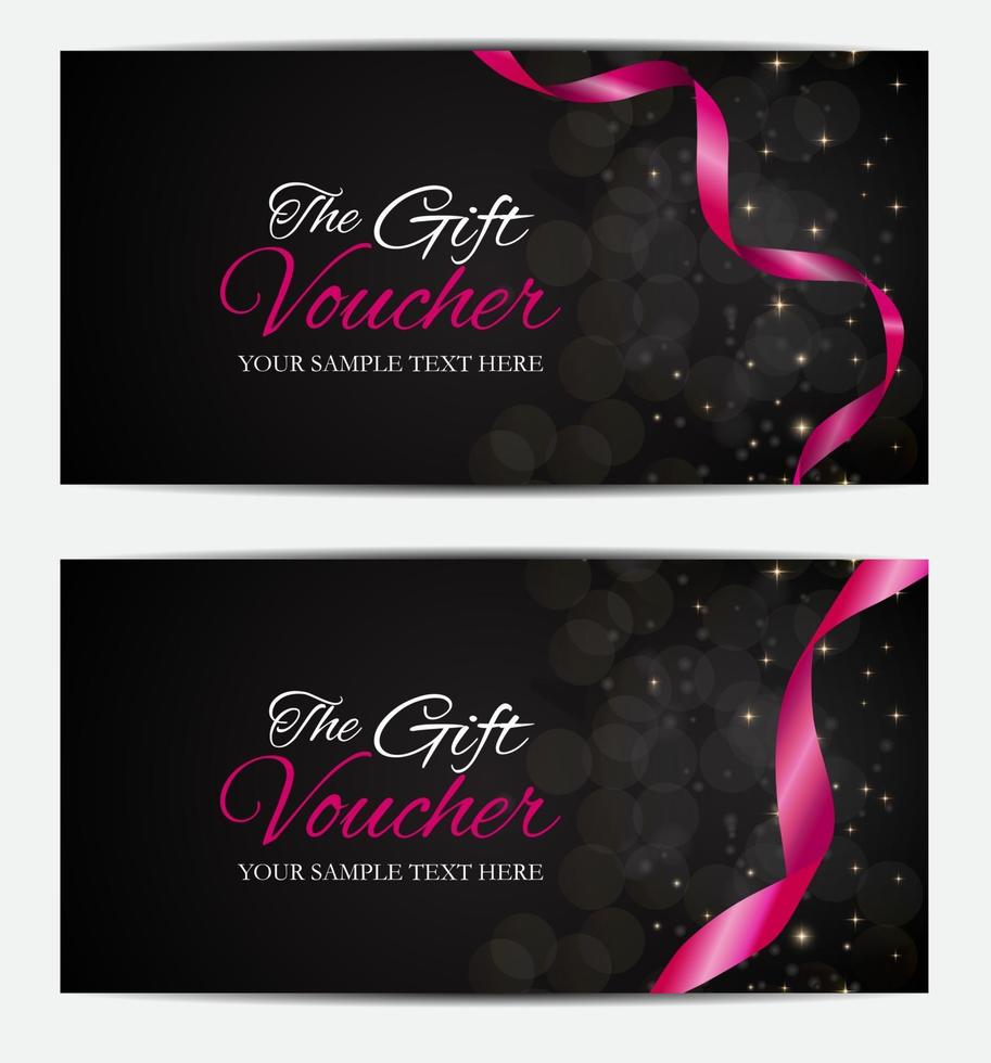 Luxury Members, Gift Card Template for your Business Vector Illustration