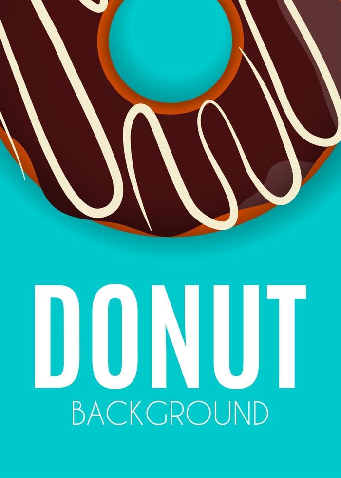 Abstract Donut Background Vector Illustration