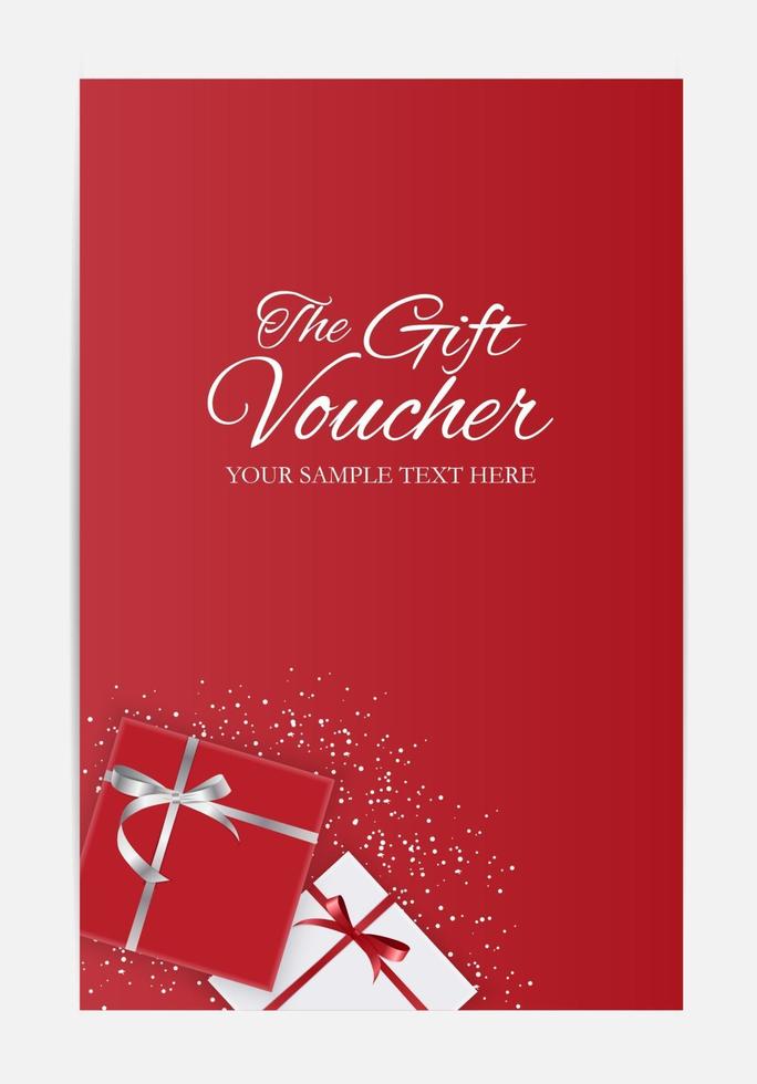 Gift Voucher Template For Your Business. Vector Illustration