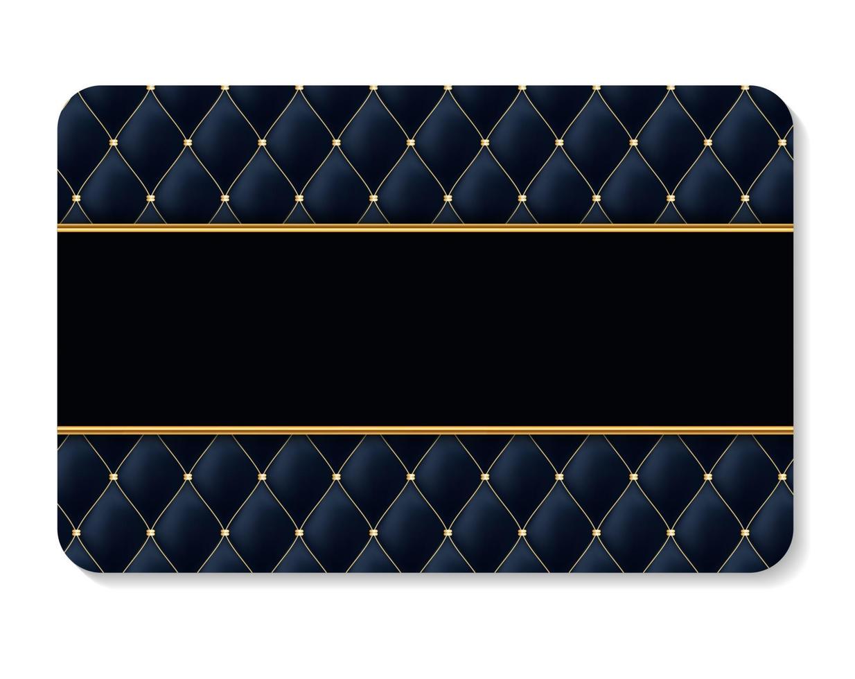 Luxury Members, Gift Card Template for your Business Vector Illustration