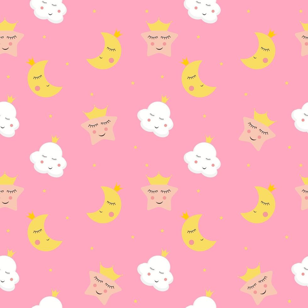 Childish Seamless Pattern Background vector