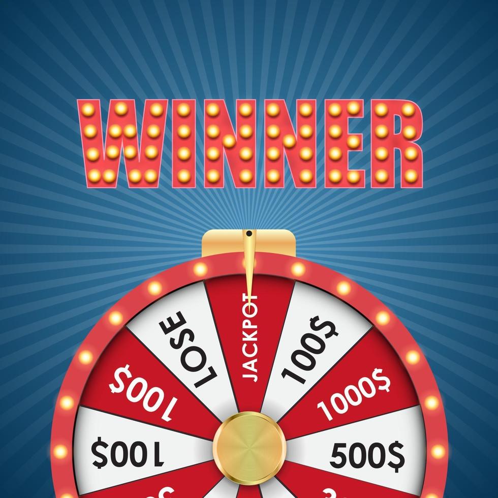 Wheel of Fortune background vector