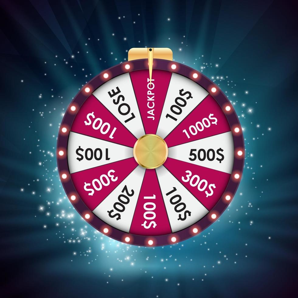 Wheel of Fortune background vector