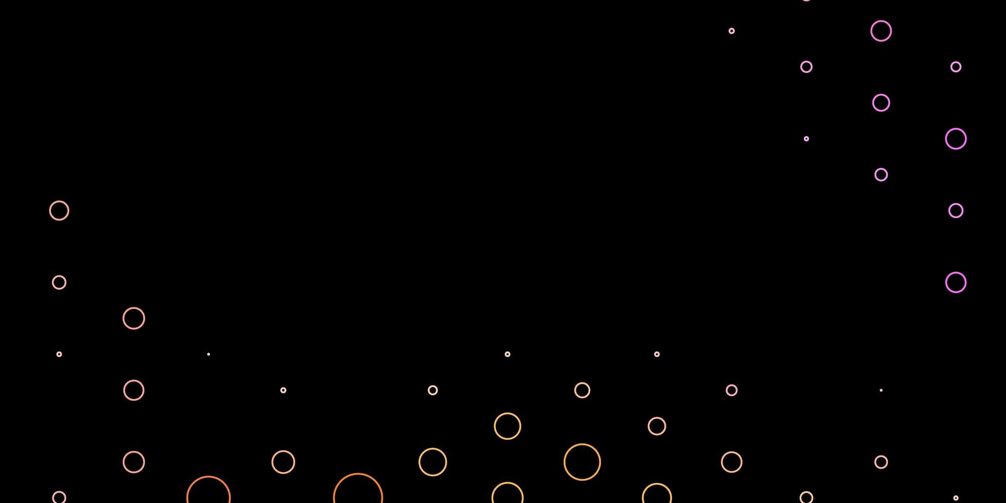 Dark Pink, Yellow vector texture with disks. Colorful illustration with gradient dots in nature style. Design for your commercials.