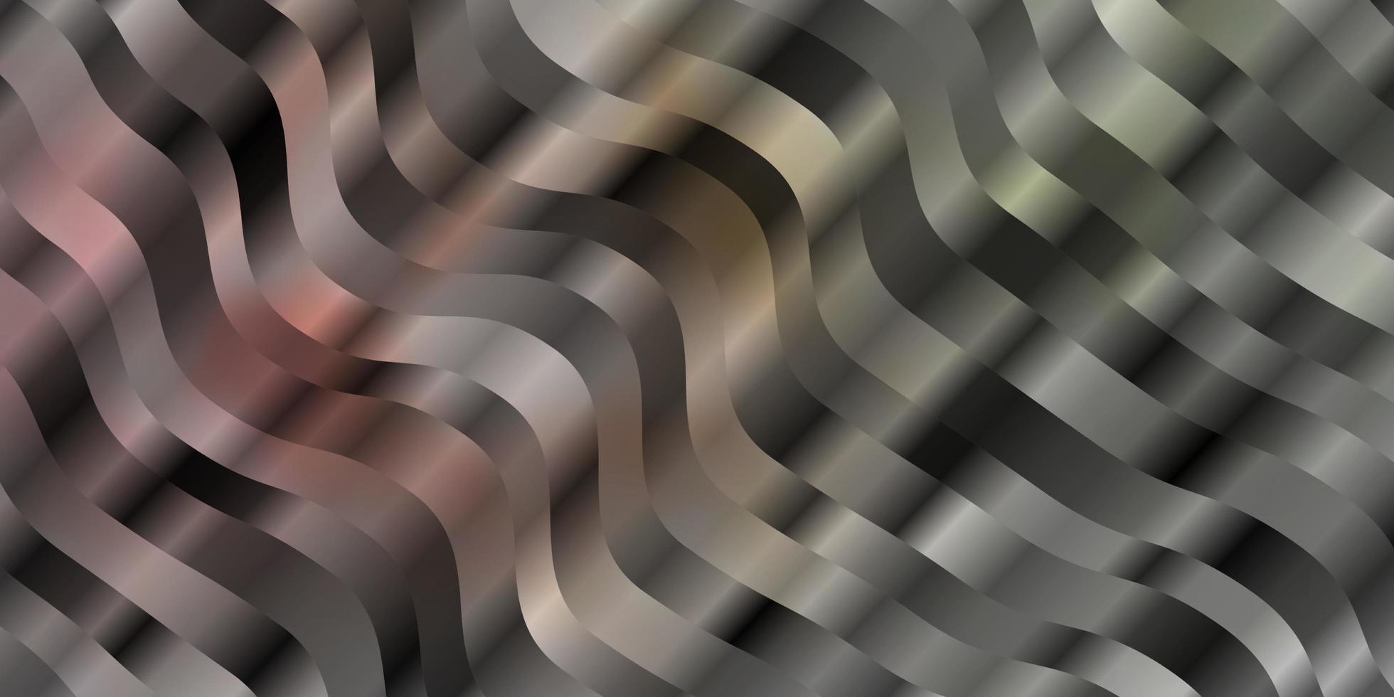 Light Pink, Green vector background with bent lines. Gradient illustration in simple style with bows. Template for your UI design.