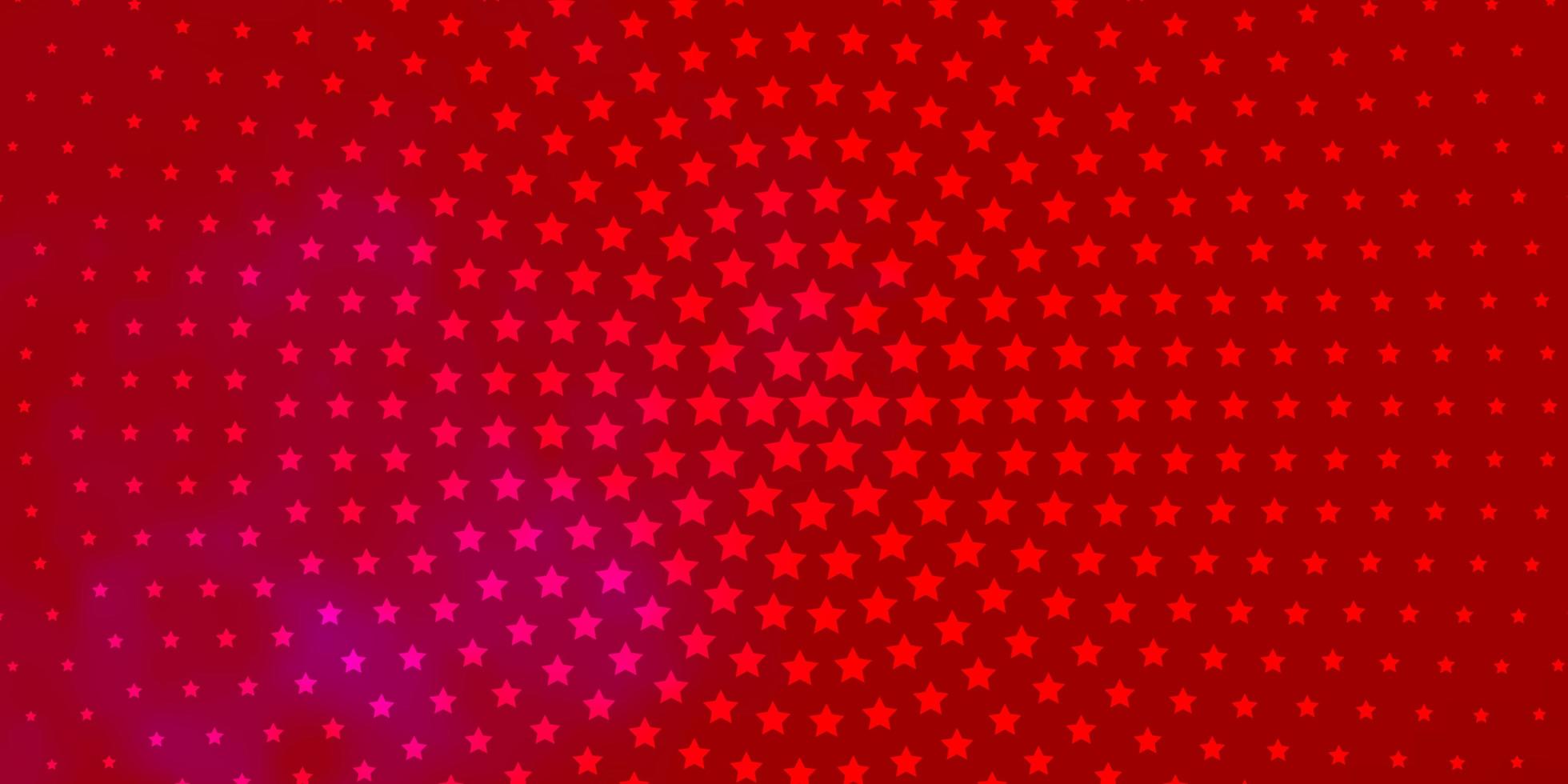 Light Pink, Red vector pattern with abstract stars. Blur decorative design in simple style with stars. Design for your business promotion.