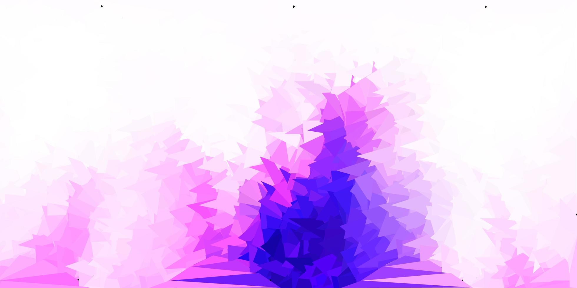 Light purple, pink vector triangle mosaic pattern.