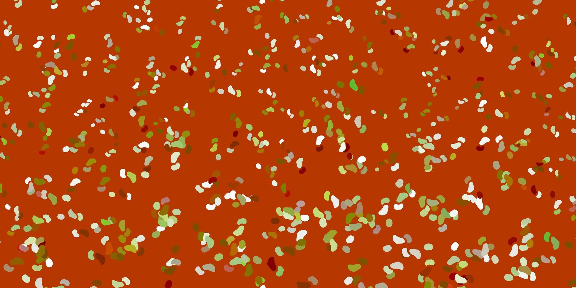 Light green, yellow vector background with random forms.