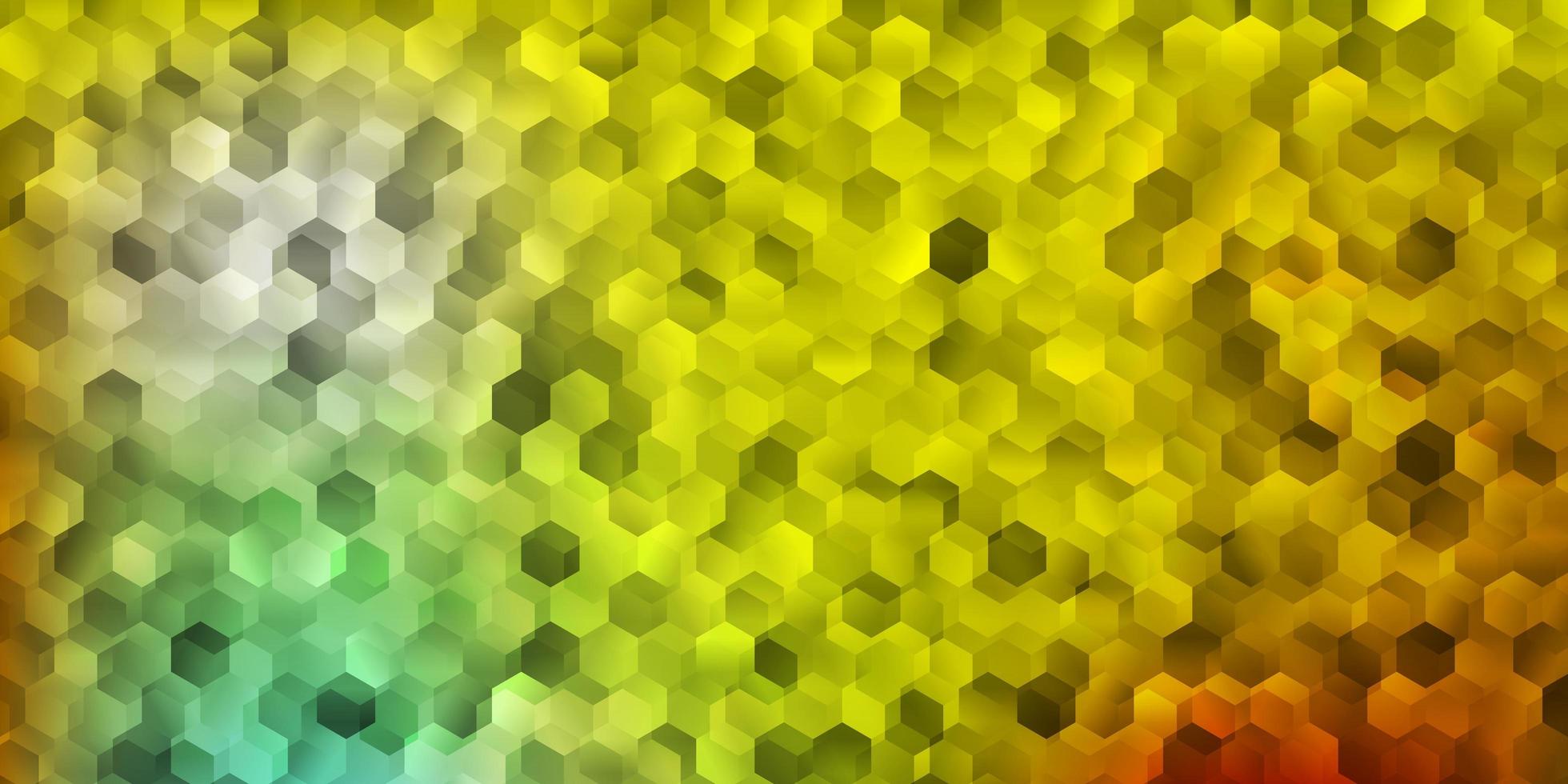 Light green, yellow vector pattern with abstract shapes.