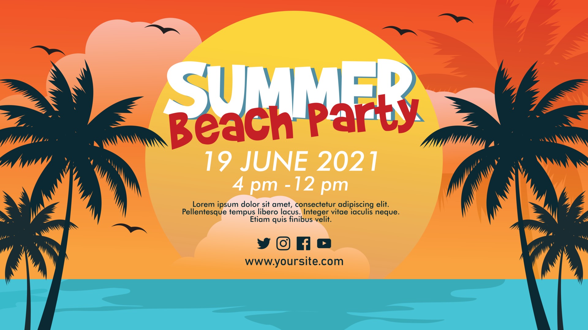 Summer Beach Party Vector Art Icons And Graphics For Free Download summer-beach-party-vector-art-icons-and-graphics-for-free-download
