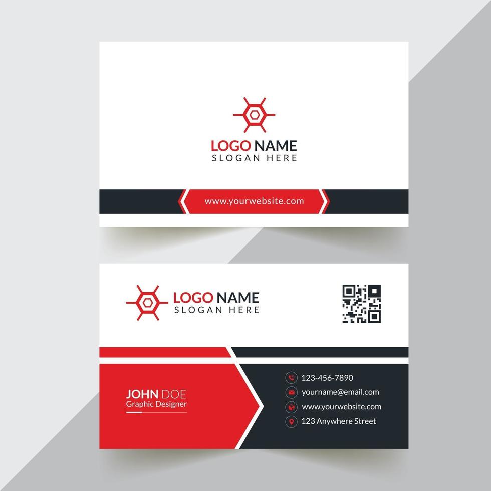 Business Card Design Template vector