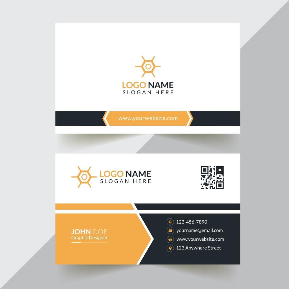 Creative And Corporate Business Card Design Template vector