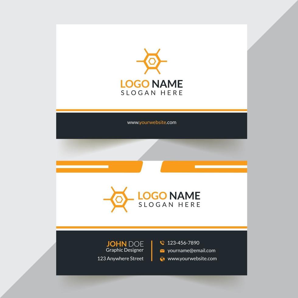 Creative And Corporate Business Card Design Template vector