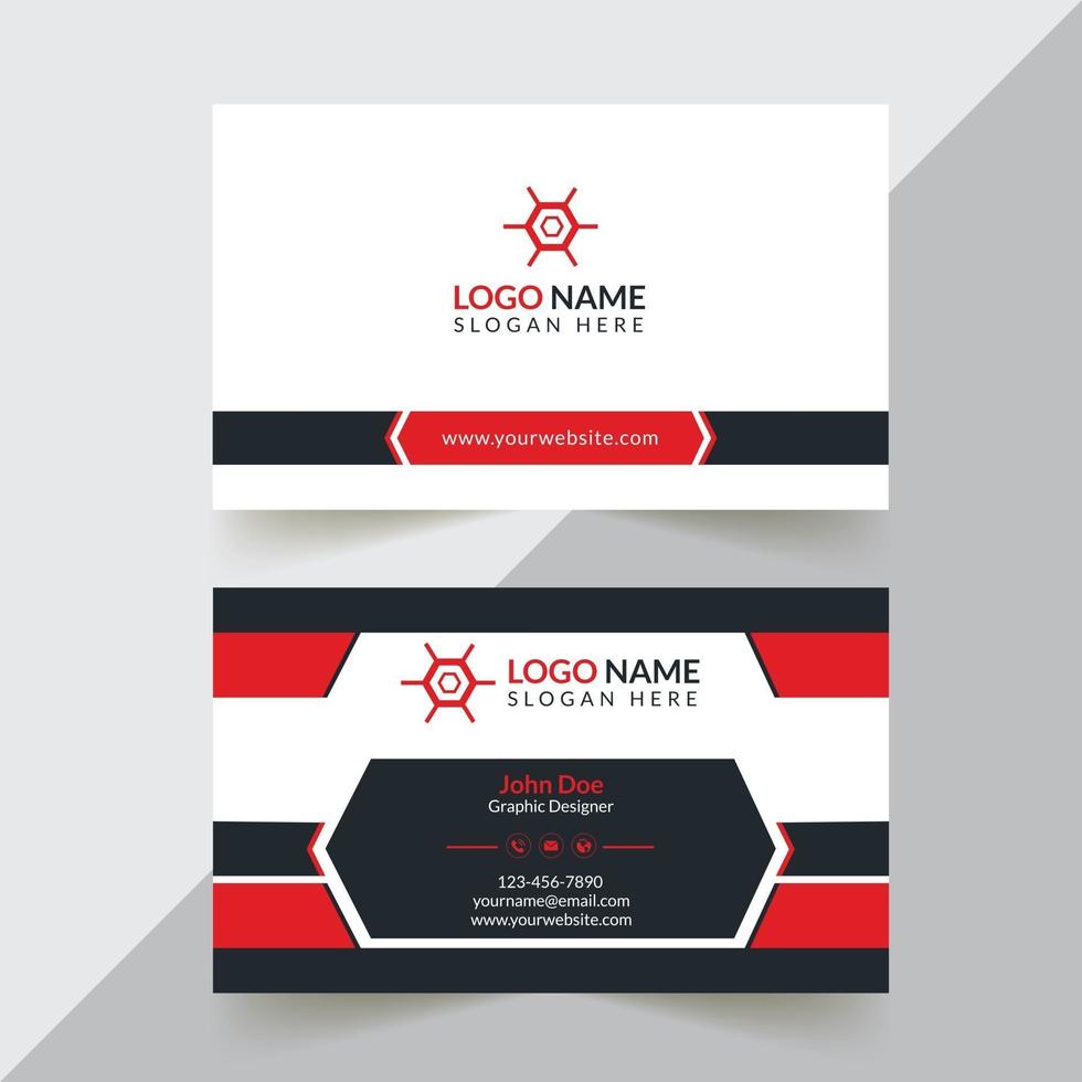 Creative And Corporate Business Card Design Template vector