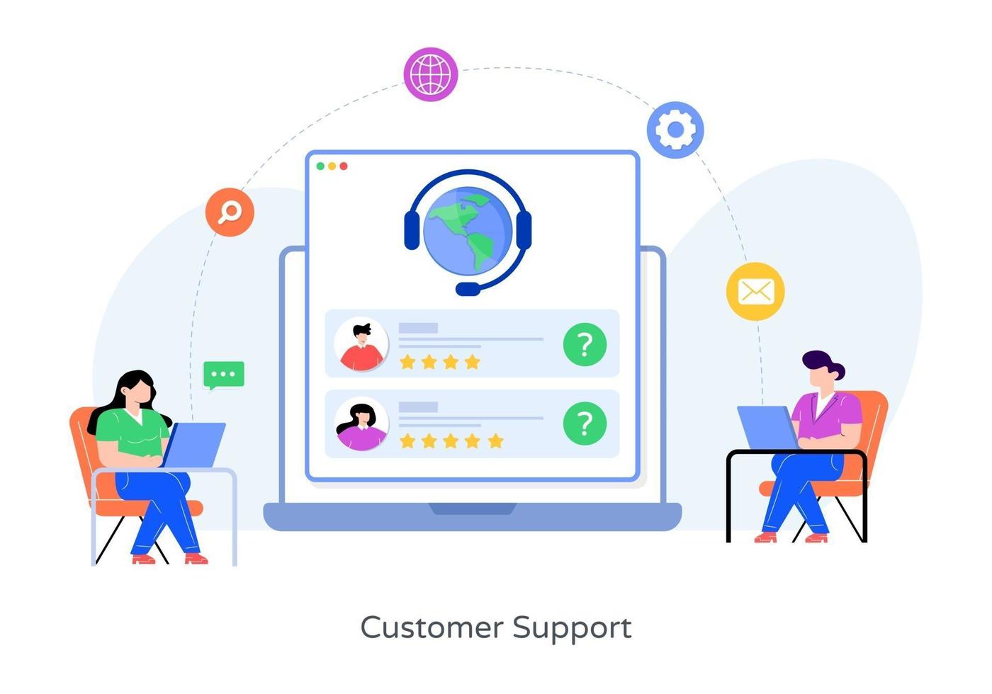 Online Customer Support vector