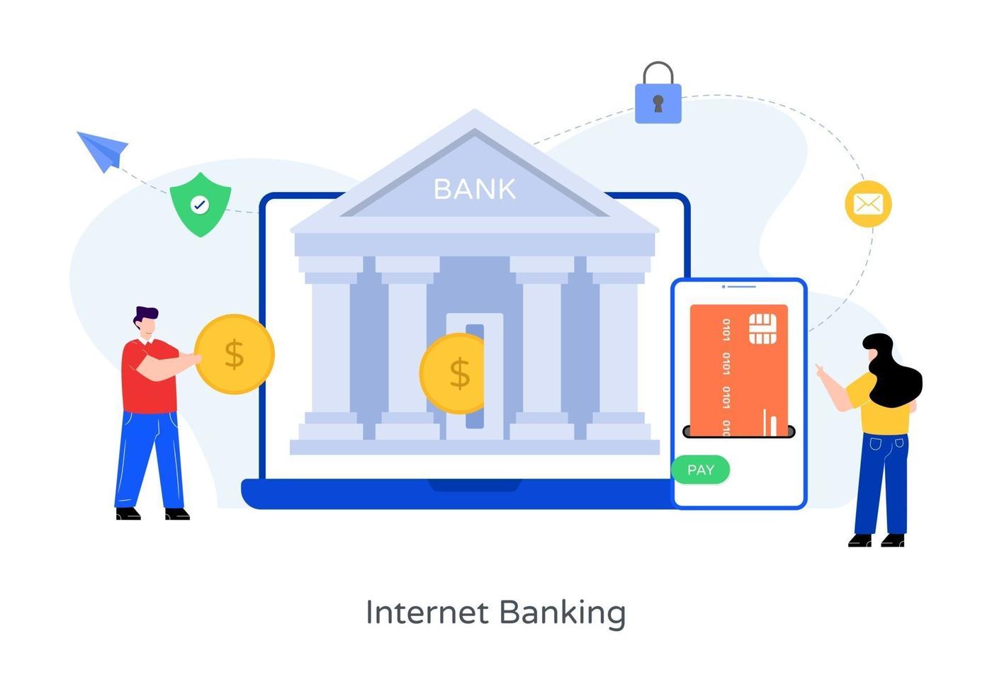 Online Internet Banking vector