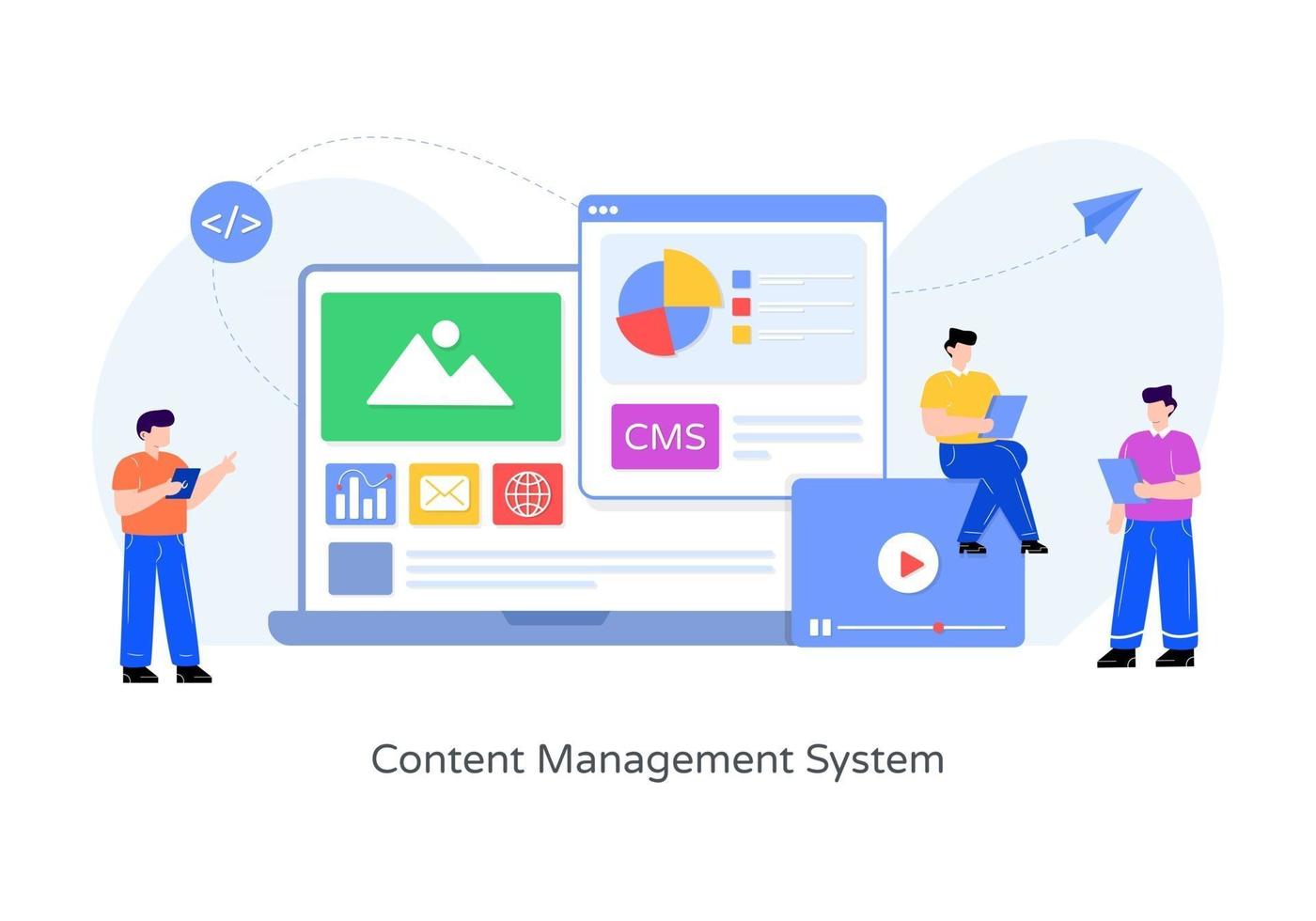 Content Management System vector