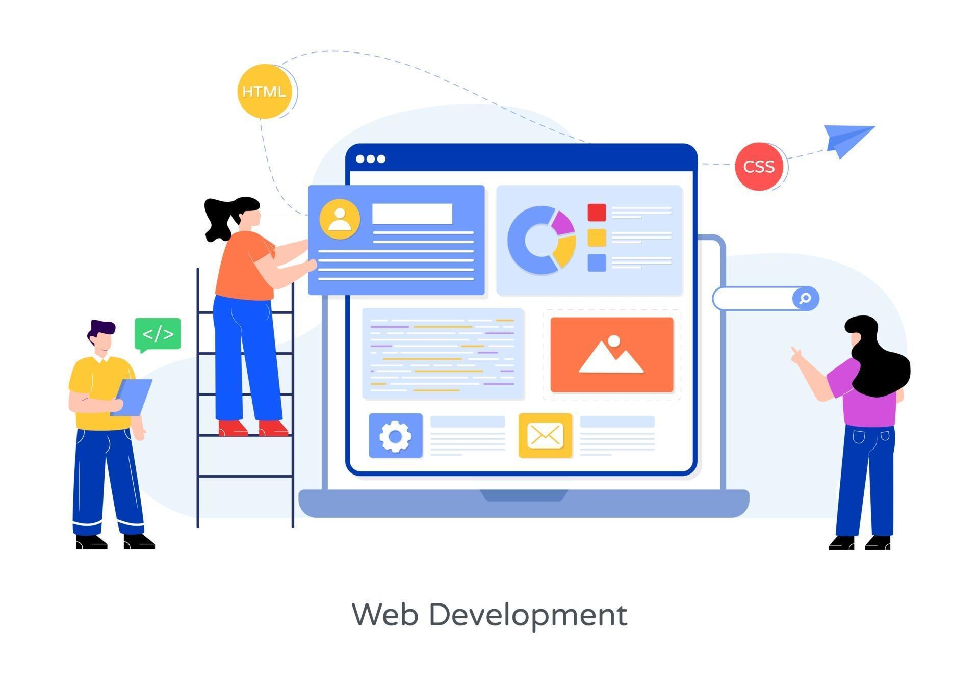Web Development and Coding 2800096 Vector Art at Vecteezy