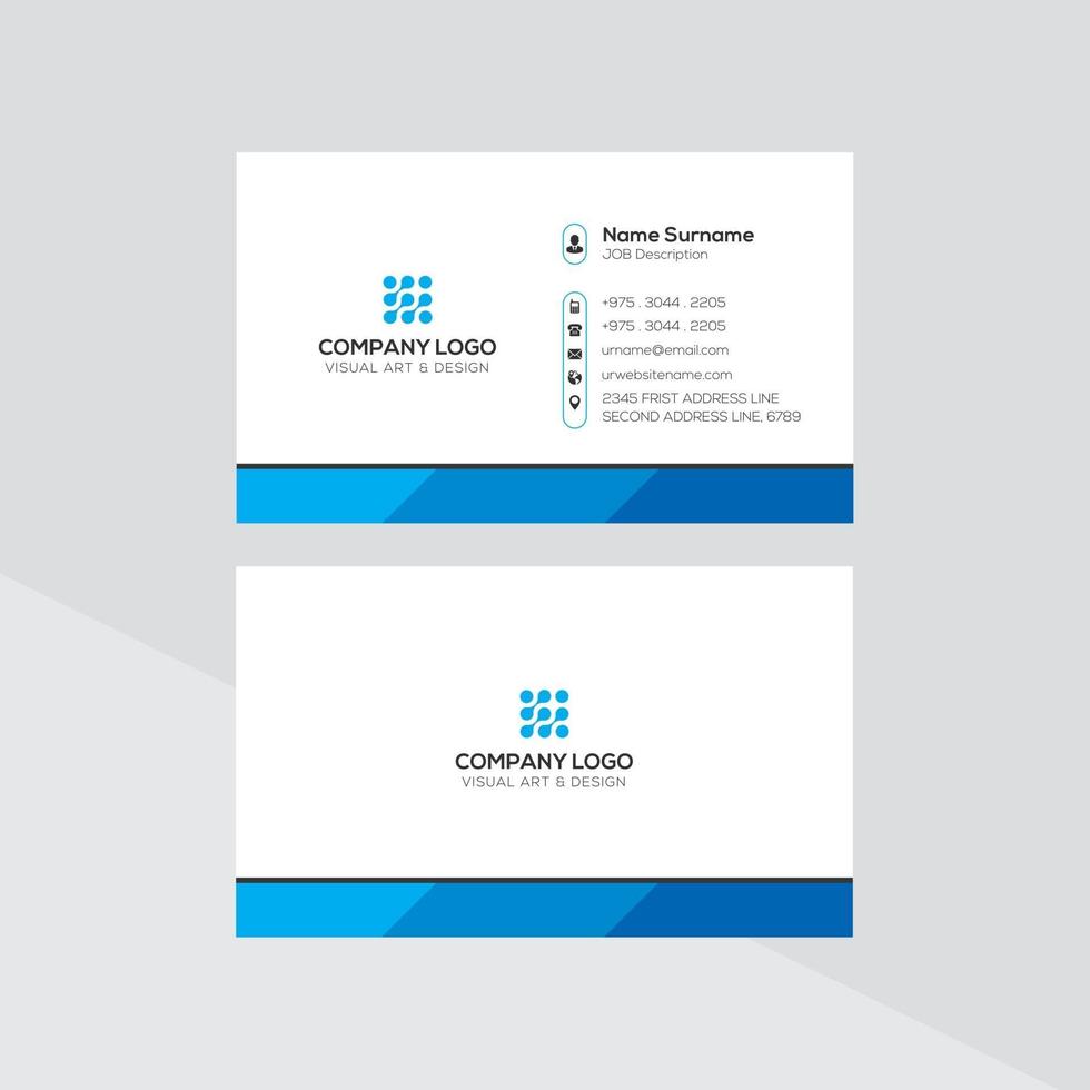 Modern Creative and Clean Business Card Template vector