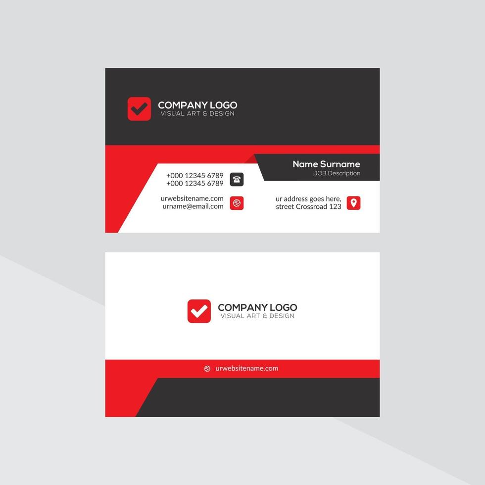 Modern Creative and Clean Business Card Template vector