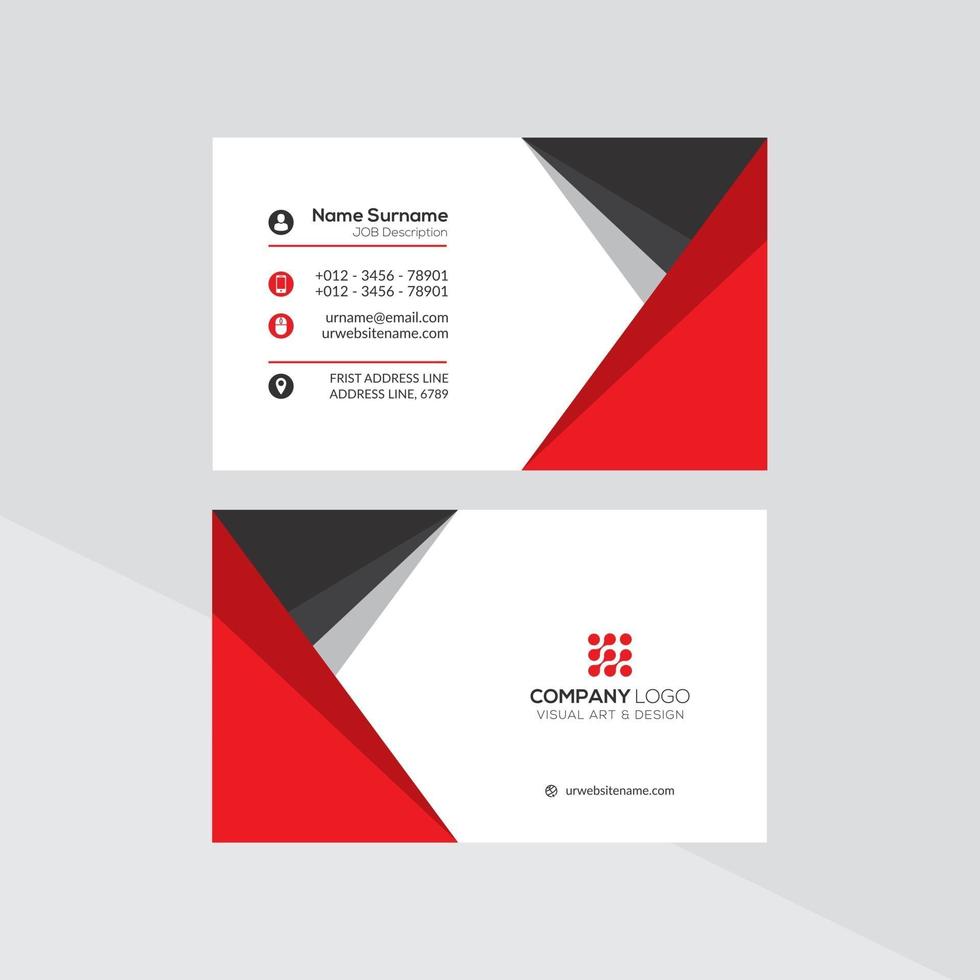 Modern Creative and Clean Business Card Template vector