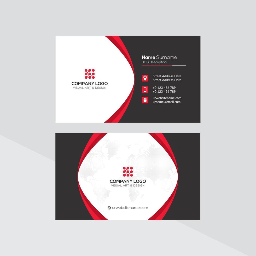 Modern Creative and Clean Business Card Template vector