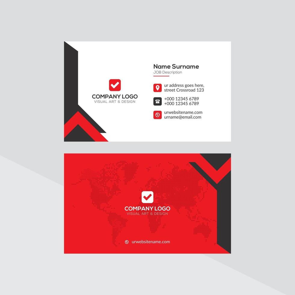 Modern Creative and Clean Business Card Template vector