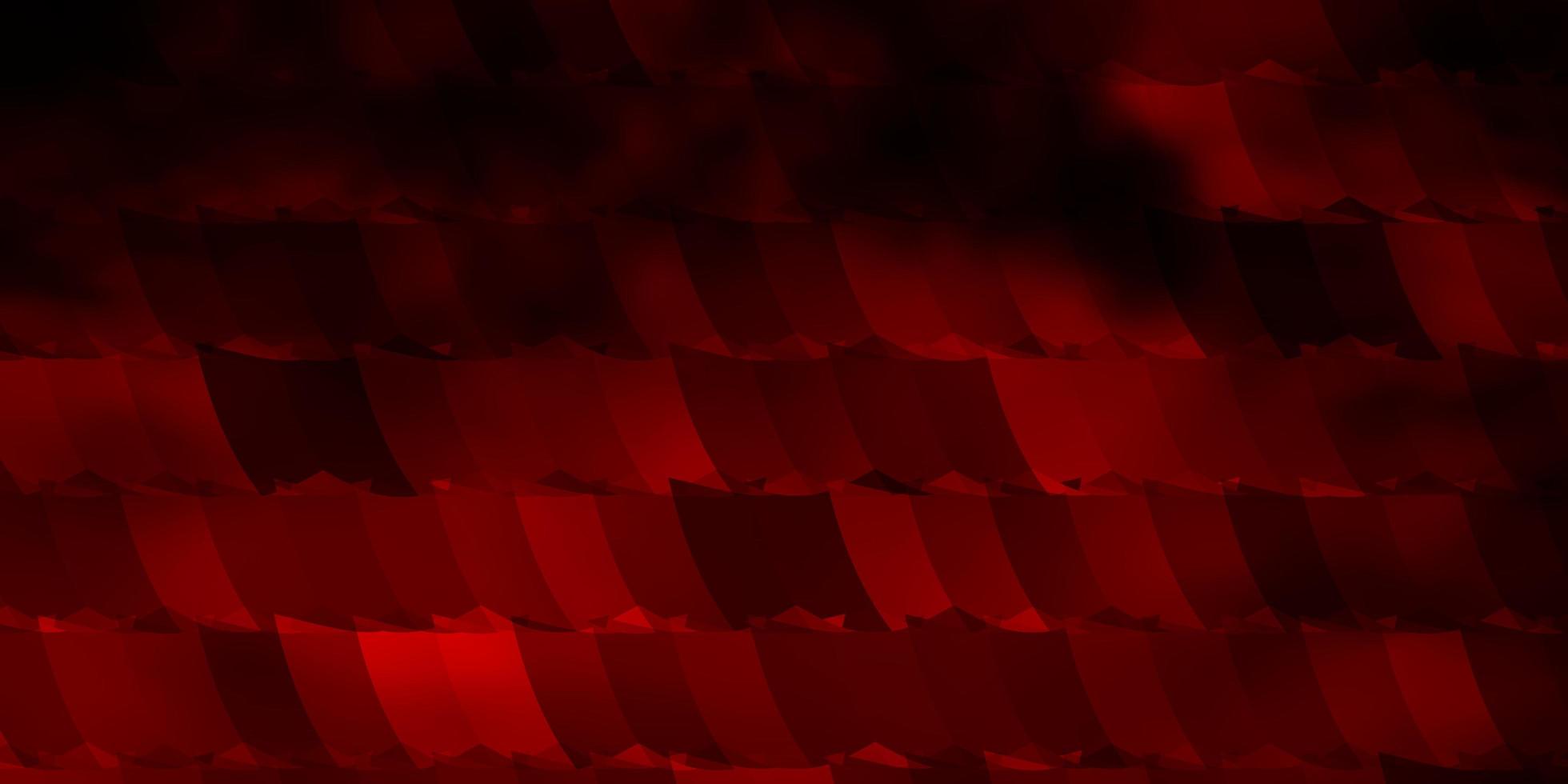 Dark Orange vector background with set of hexagons.
