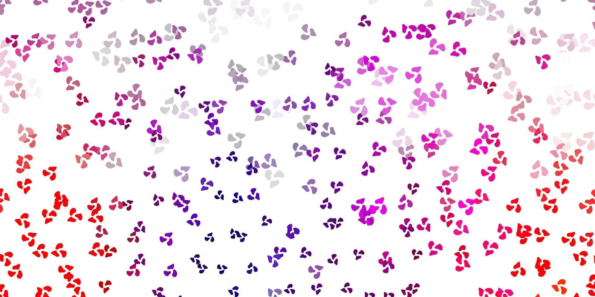 Light pink, red vector pattern with abstract shapes.