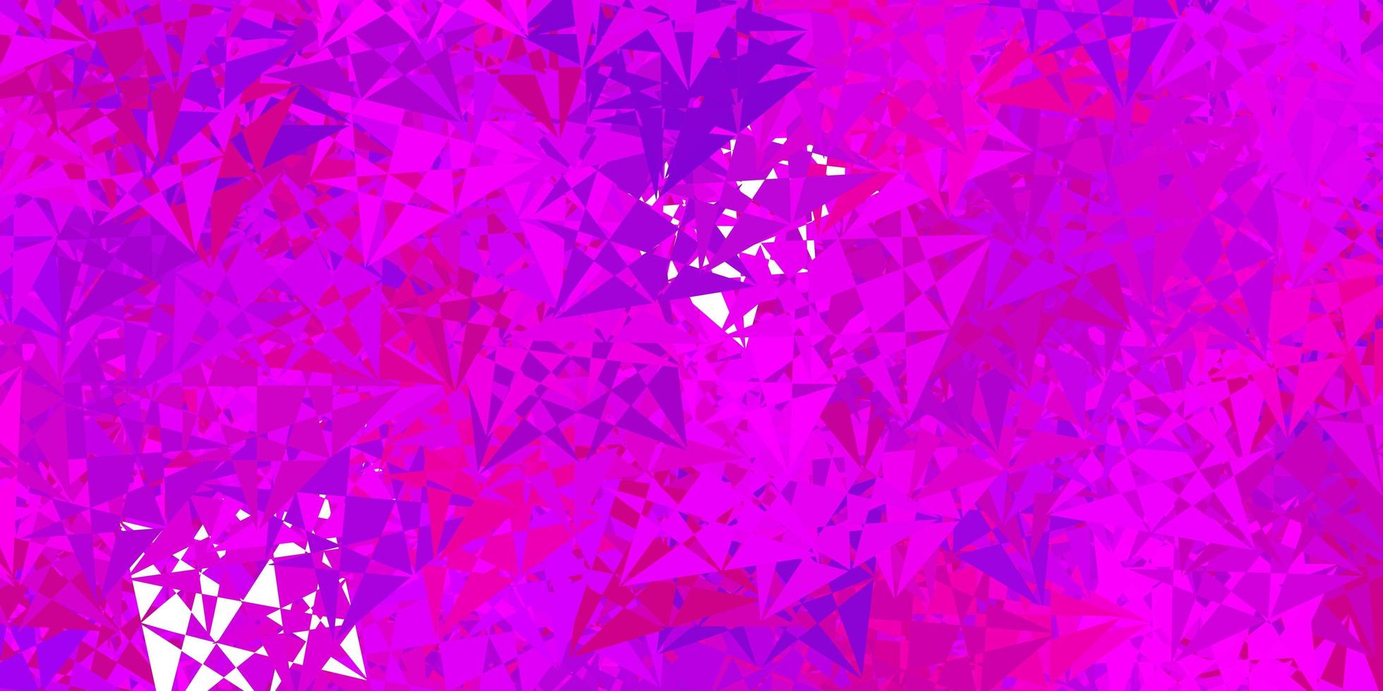 Dark purple vector texture with random triangles.