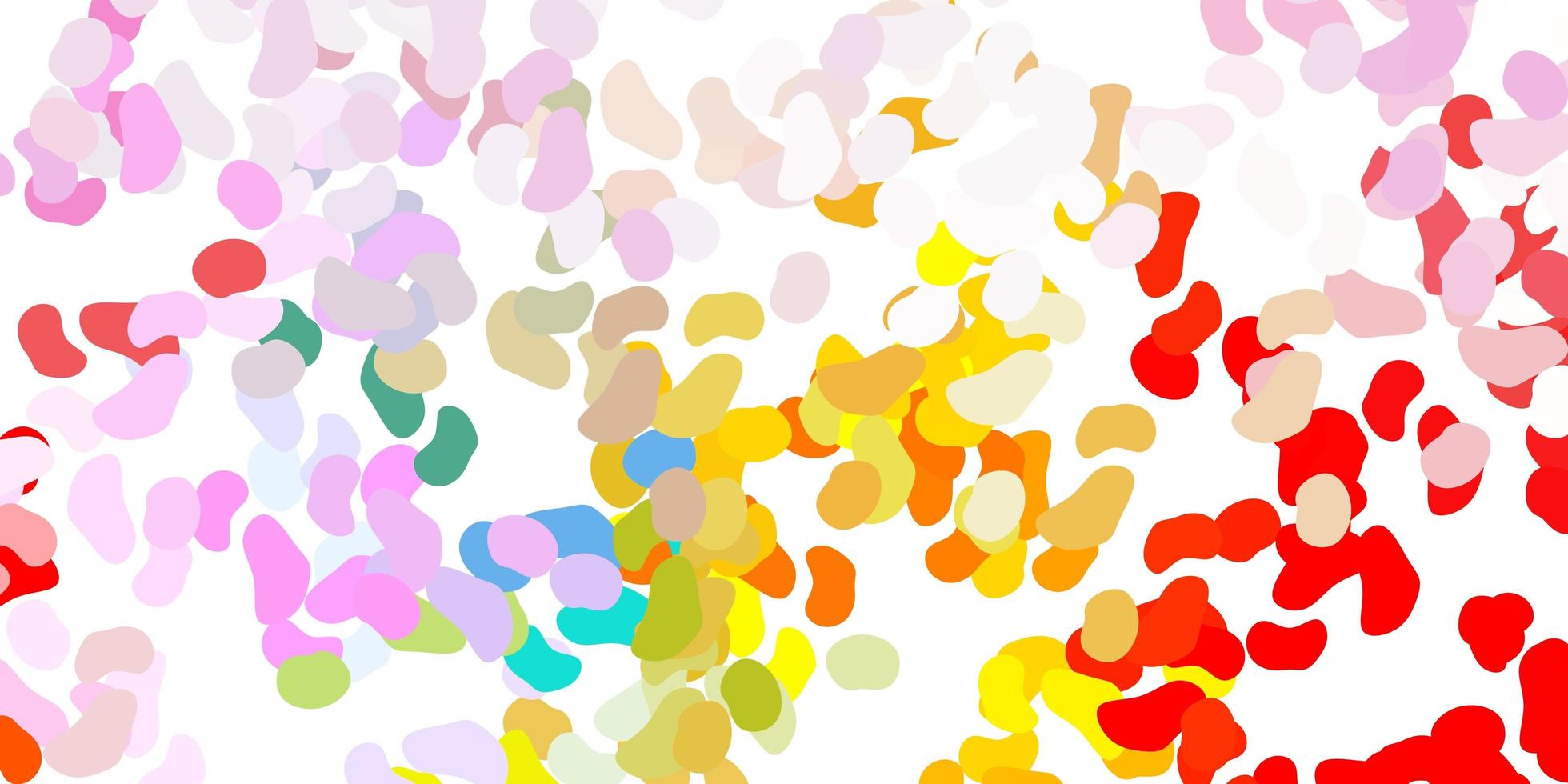 Light multicolor vector pattern with abstract shapes.