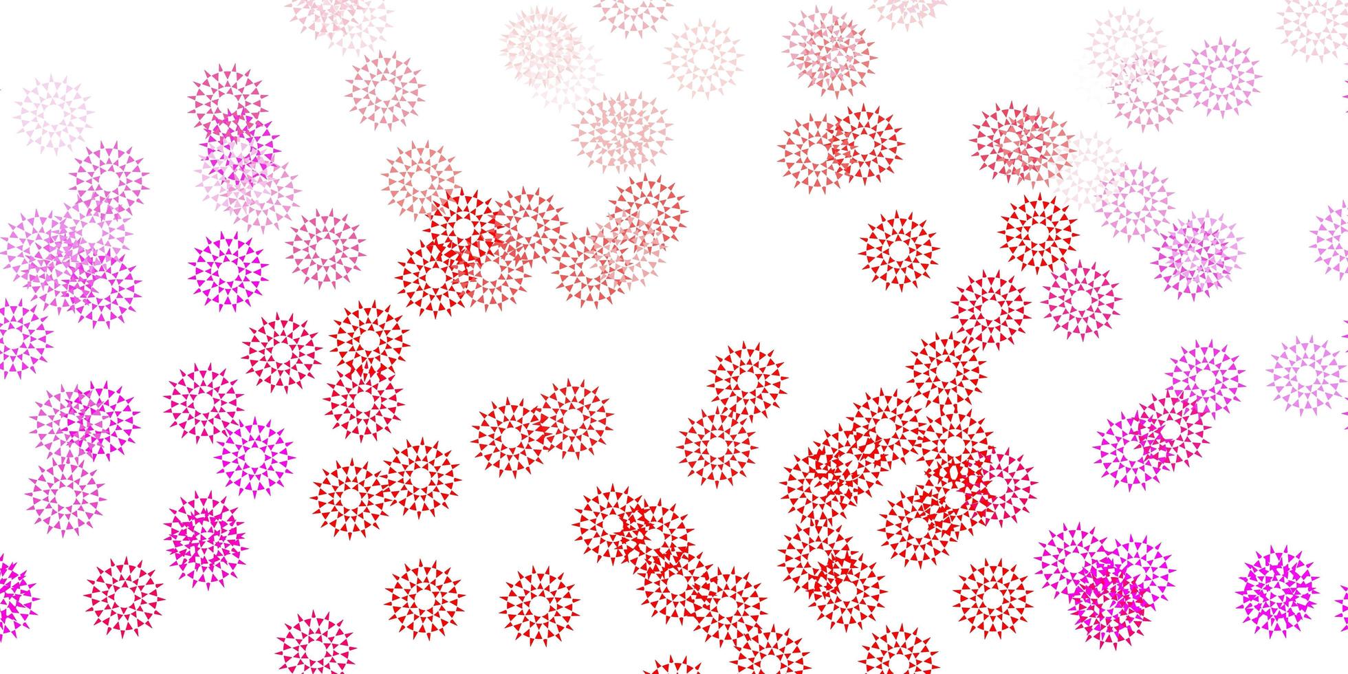 Light pink, red vector natural backdrop with flowers.