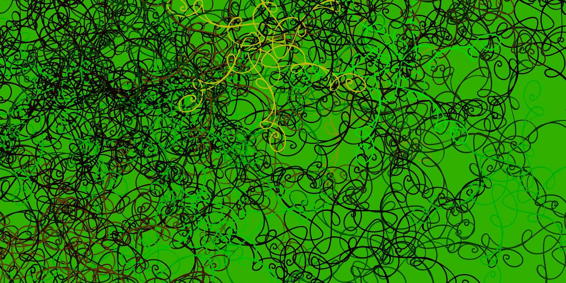 Light Green vector pattern with wry lines.