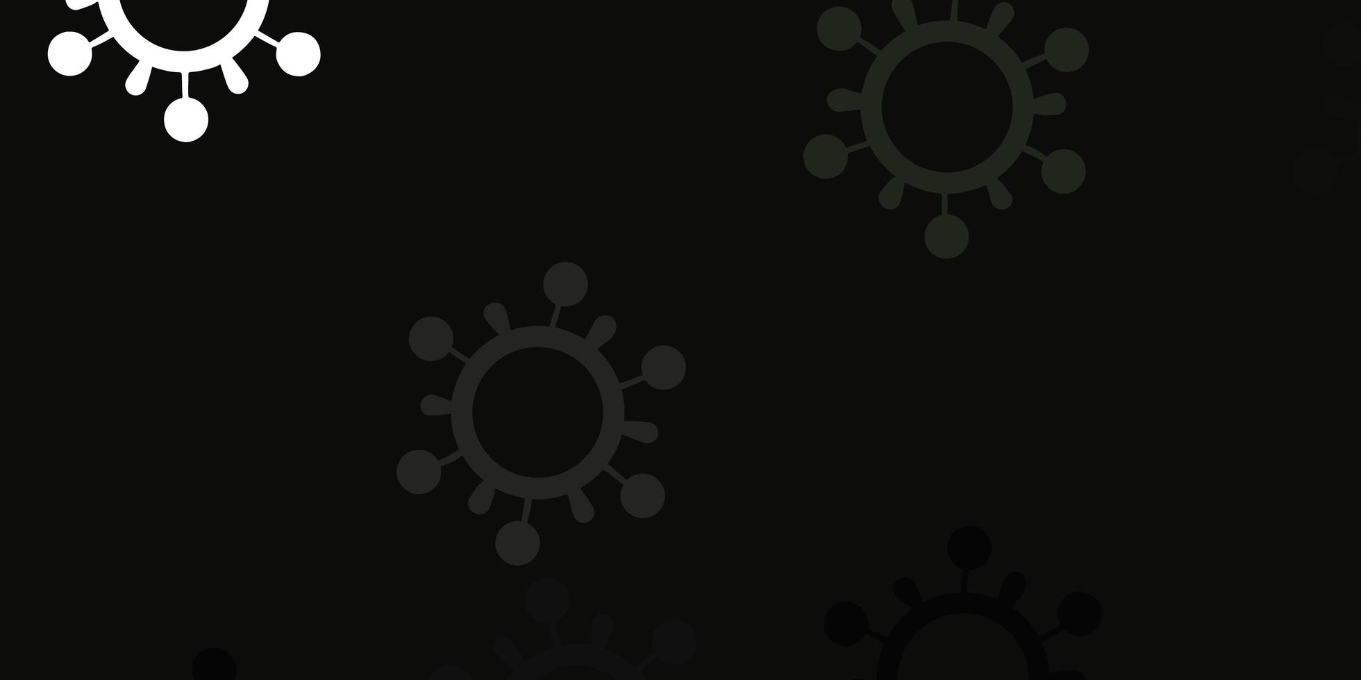 Light gray vector backdrop with virus symbols.