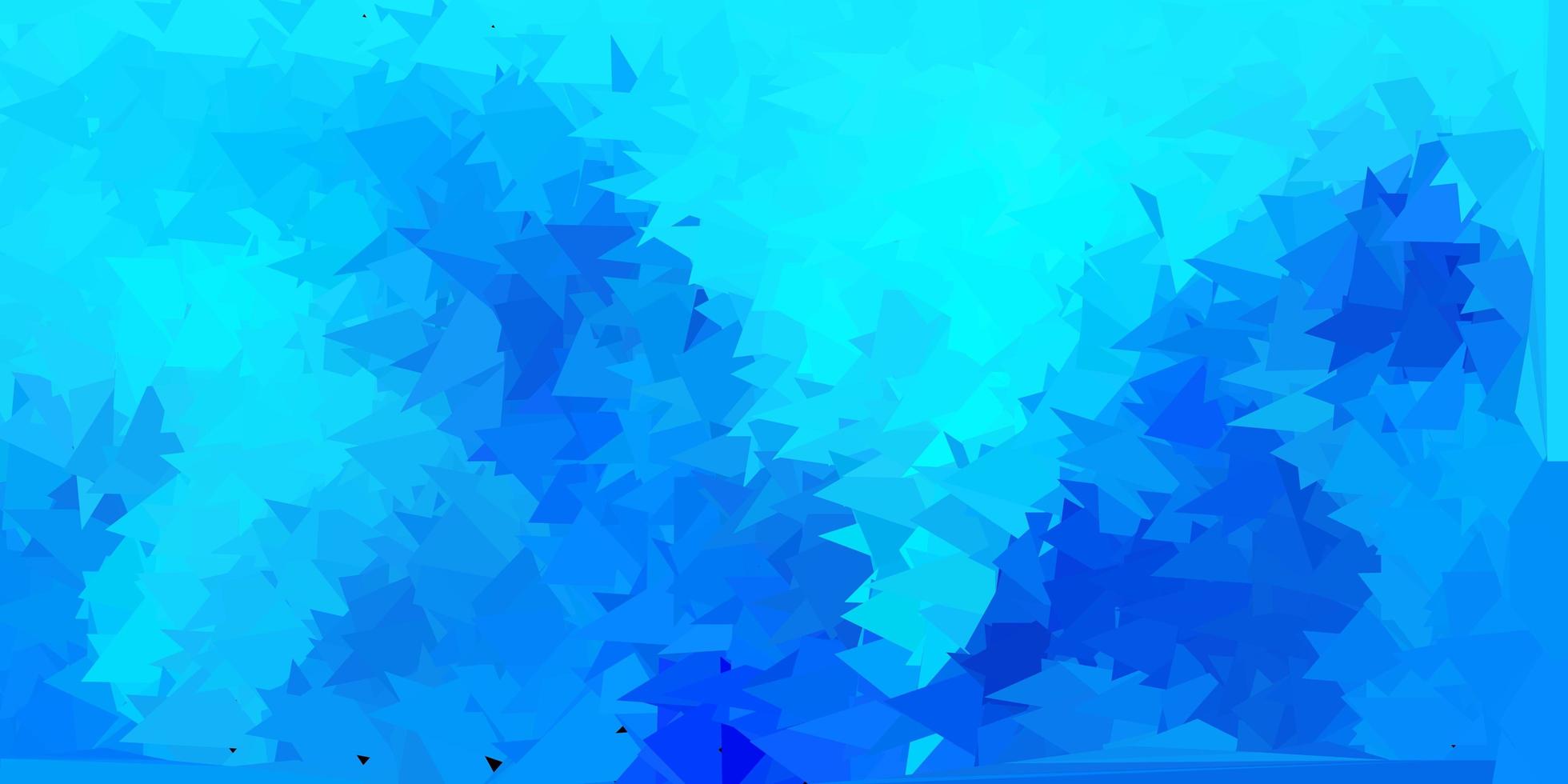 Dark blue vector poly triangle layout.