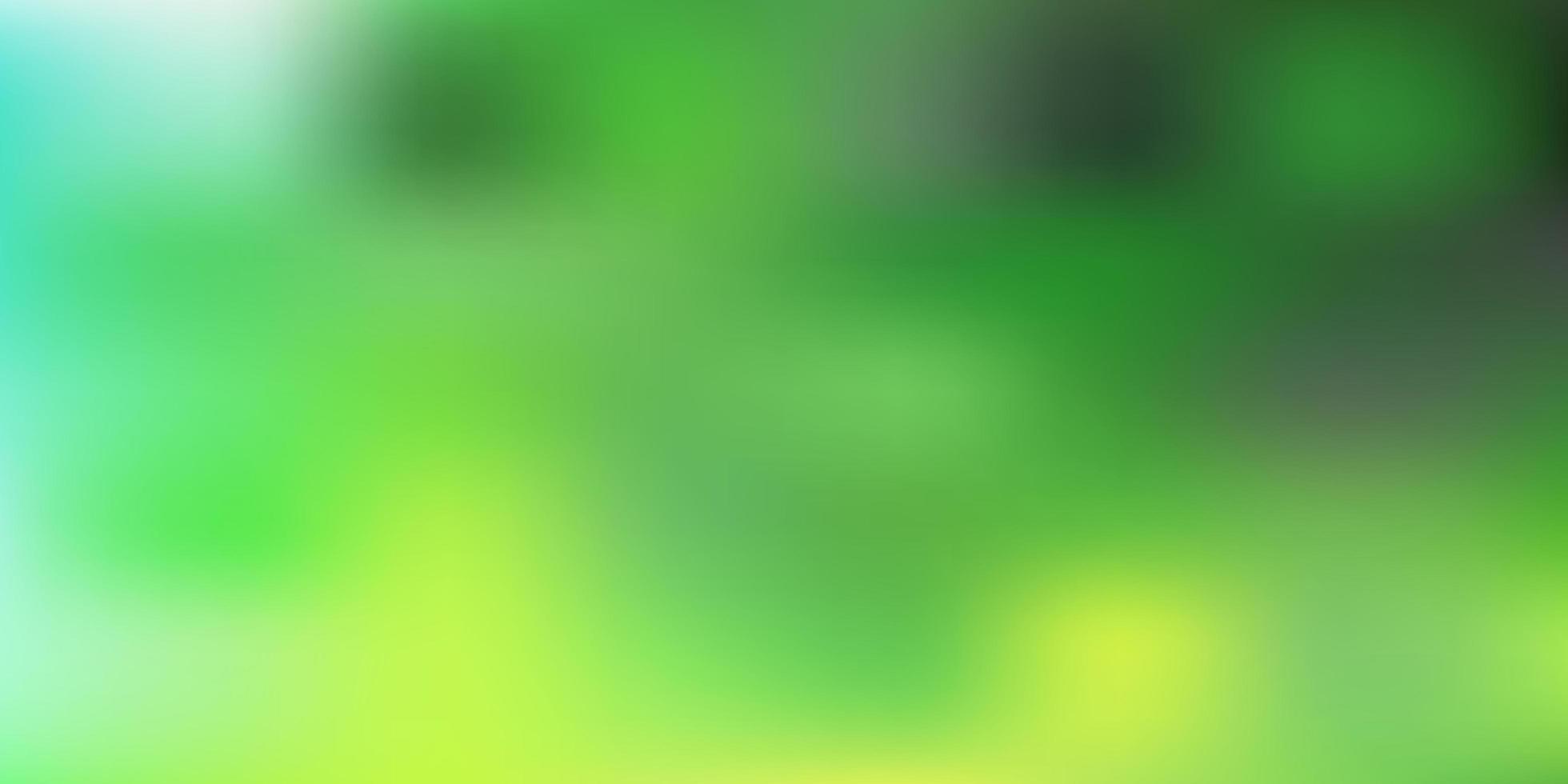 Light green, yellow vector abstract blur backdrop.