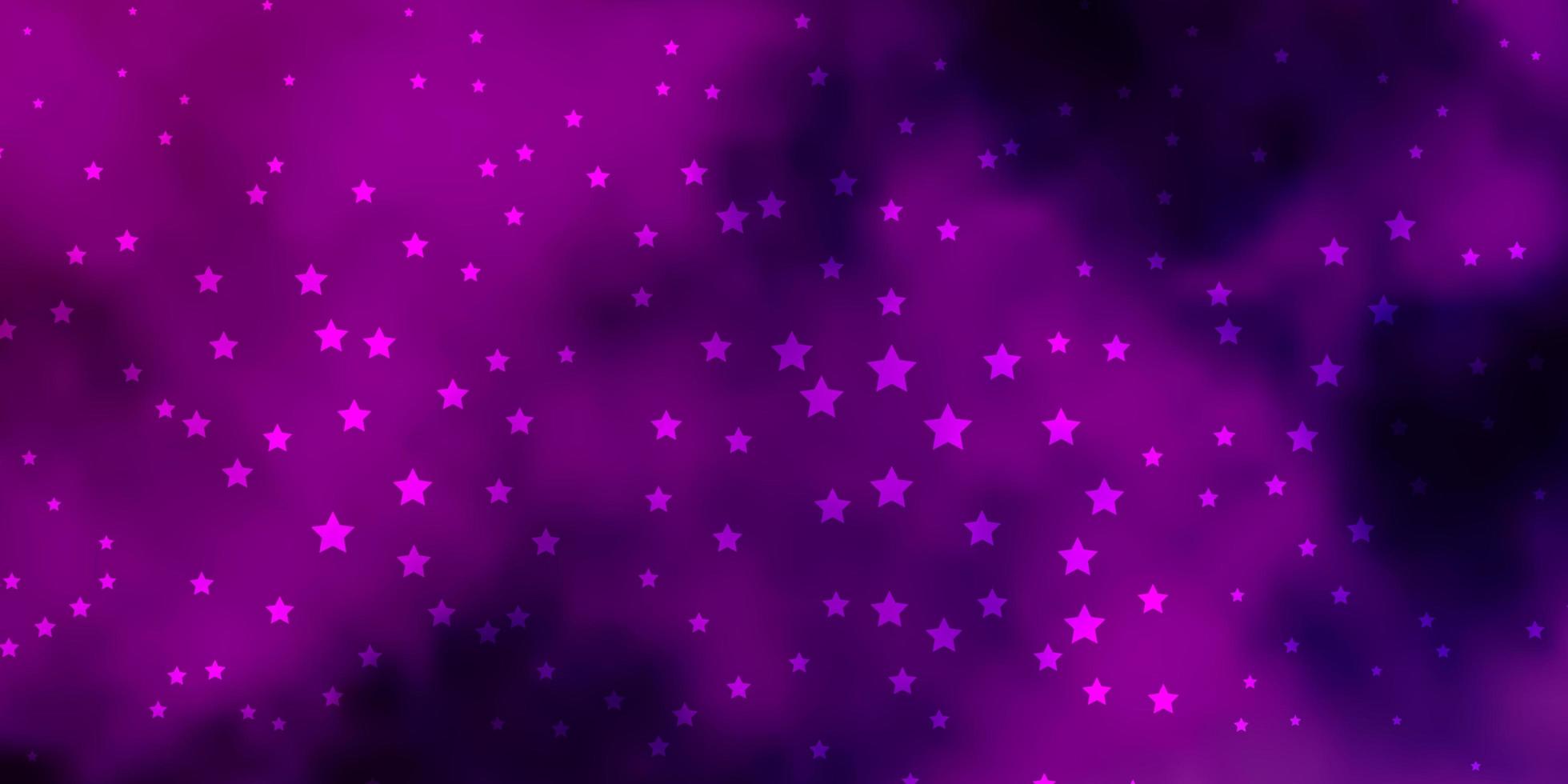 patrón de vector púrpura, rosa oscuro con estrellas abstractas. colorida ilustración en estilo abstracto con estrellas de degradado. mejor diseño para su anuncio, cartel, banner.