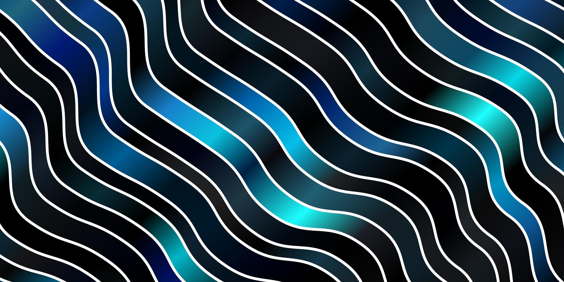 Dark BLUE vector layout with wry lines. Illustration in abstract style with gradient curved. Pattern for busines booklets, leaflets