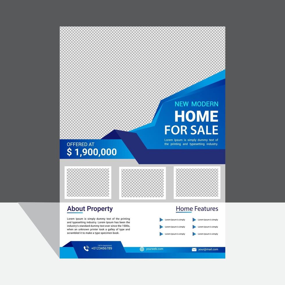 flyer inmobiliaria .eps vector