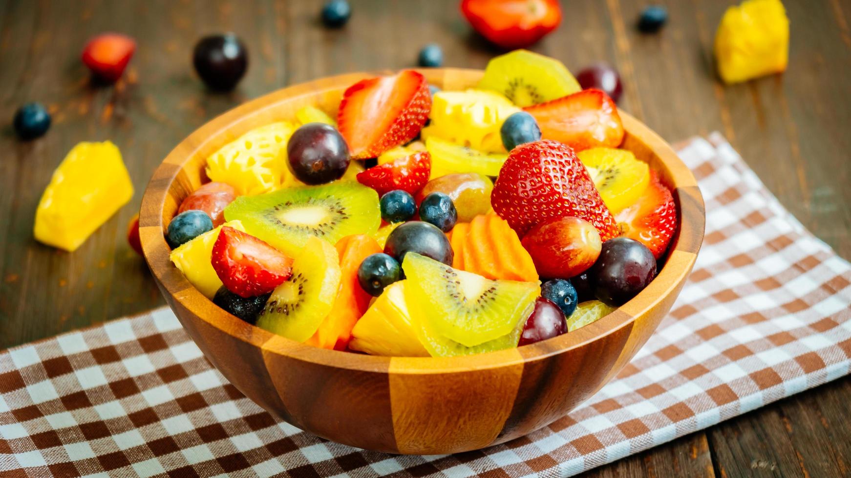 Mixed and assorted fruits photo