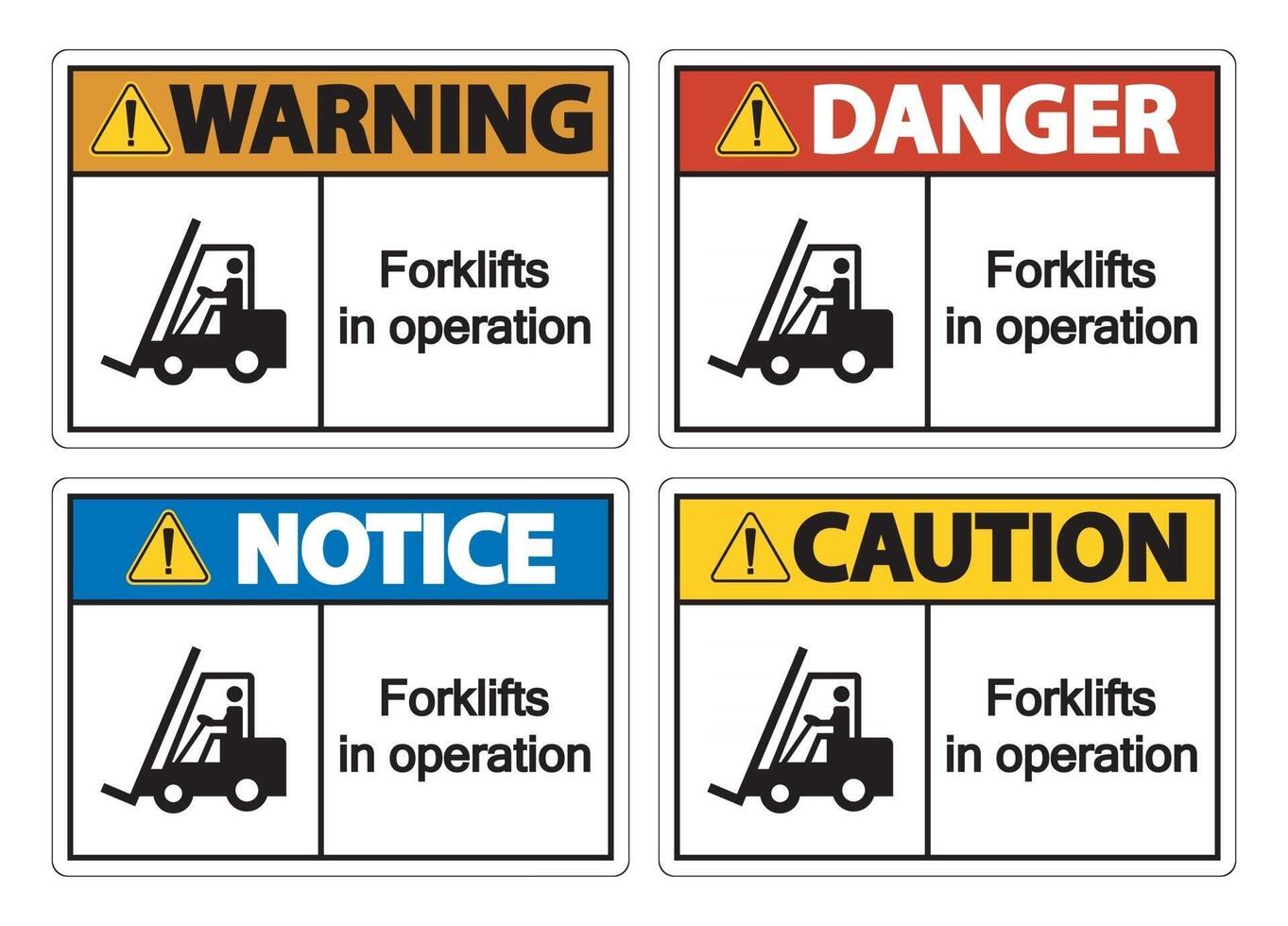forklifts in operation Symbol Sign Isolate on transparent Background,Vector Illustration vector