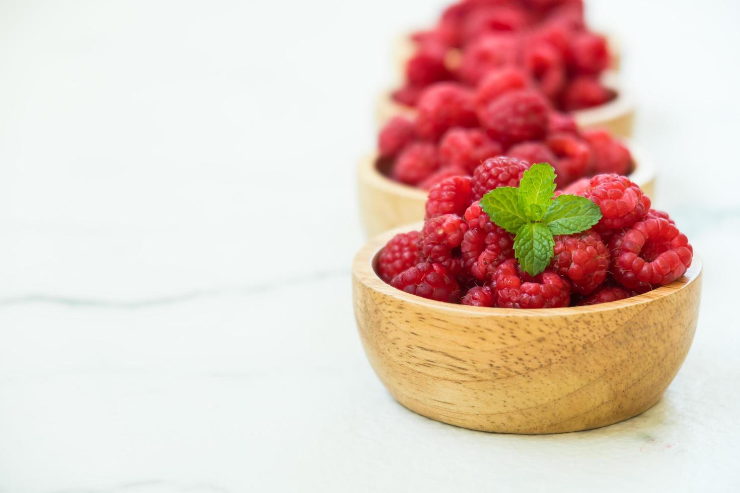 Red rasberries fruit photo