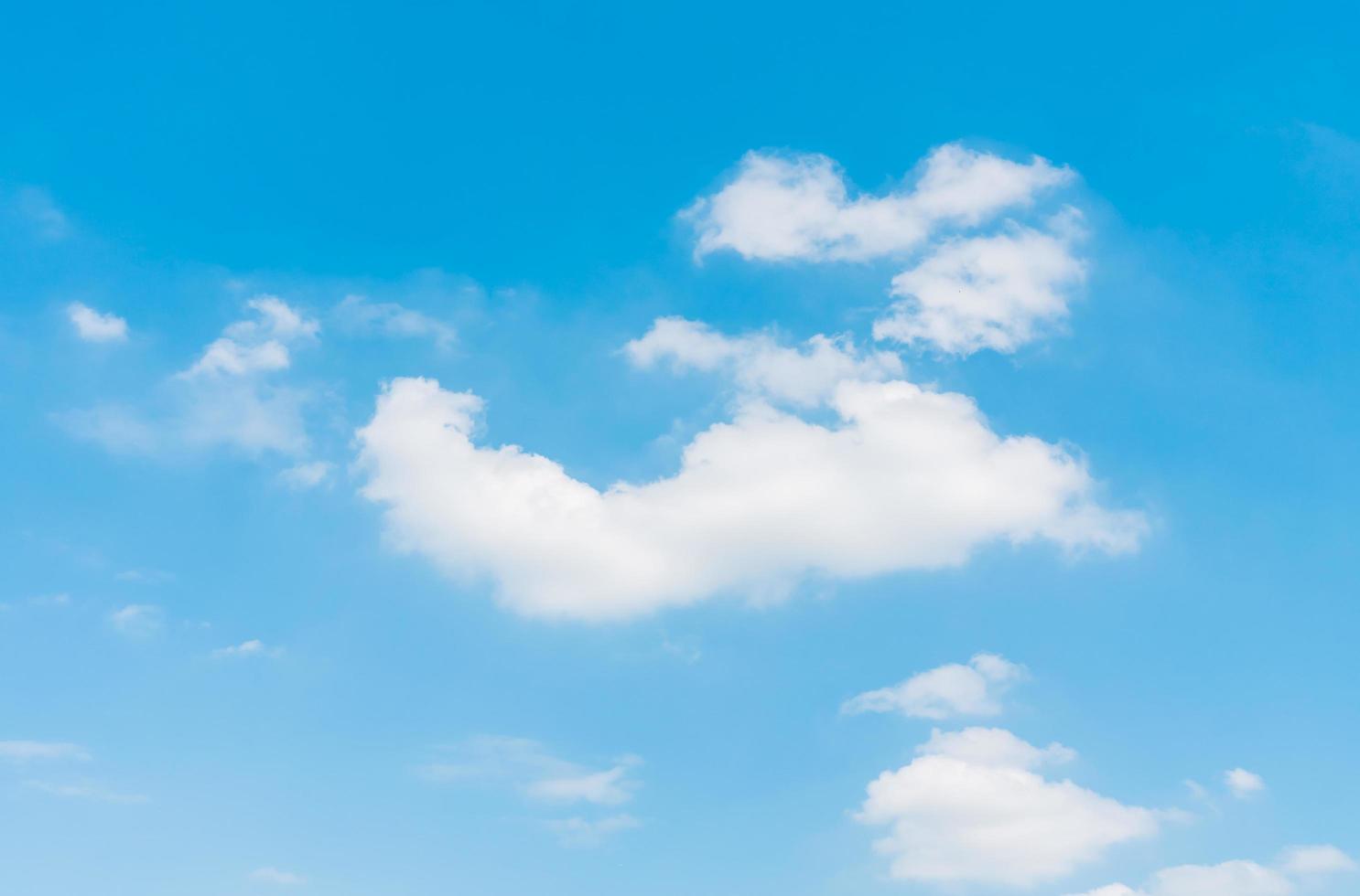 White cloud on blue sky photo